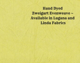 Curry Powder Evenweave (LG/LND-105) ~ Hand Dyed Cross Stitch Fabric from Vintage NeedleArts ~ available in Lugana and Linda fabric