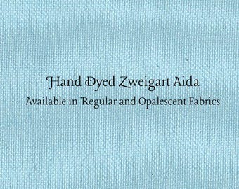 Peacock Aida (Z-DDA-9) Hand Dyed Zweigart Cross Stitch Fabric