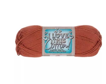 I Love This Cotton! Yarn (Bruschetta) ~ soft machine washable 100% cotton yarn amigurumi crochet knitting