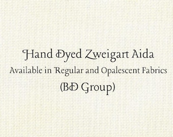 Vanilla Aida (Z-BDA-90) Hand Dyed Zweigart Cross Stitch Fabric