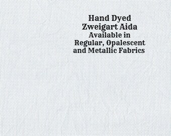 Misty Morning Aida (Z-DDA-90) Hand Dyed Zweigart Cross Stitch Fabric from Vintage NeedleArts ~ available in regular, opalescent and metallic