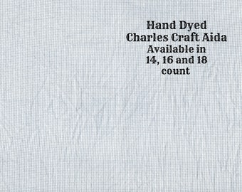 Gathering Storm Aida (CC-DDA-98) ~ Hand Dyed DMC/Charles Craft Cross Stitch Fabric from Vintage NeedleArts