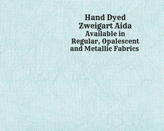 Bahama Mama Aida (Z-DDA-58) Hand Dyed Zweigart Cross Stitch Fabric from Vintage NeedleArts ~ available in regular, opalescent and metallic