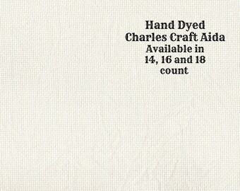 Birch Aida (CC-DDA-92) ~ Hand Dyed DMC/Charles Craft Cross Stitch Fabric from Vintage NeedleArts