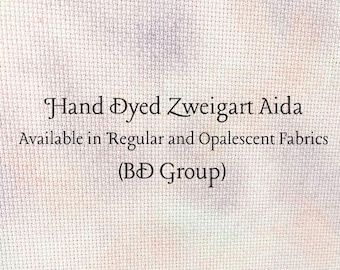 Pixie Dust Aida (Z-BDA-8-6-21-PT) Hand Dyed Zweigart Cross Stitch Fabric