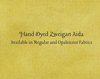 Curry Aida (Z-BDA-105) Hand Dyed Zweigart Cross Stitch Fabric