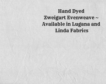 Silvery Star Evenweave (LG/LND-30) Hand Dyed Zweigart Cross Stitch Fabric from Vintage NeedleArts ~ available in Lugana and Linda fabrics