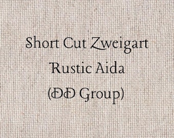 SHORT CUT - Ballet Slipper (DD) Hand Dyed Rustic Aida Cross Stitch Fabric