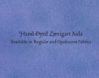 Galaxy Blue Aida (Z-BDA-77) Hand Dyed Zweigart Cross Stitch Fabric