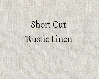 SHORT CUT - Crema Hand Dyed Zweigart Rustic Linen Cross Stitch Fabric