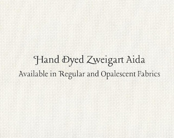 Winter White Aida (Z-BDA-89) Hand Dyed Zweigart Cross Stitch Fabric