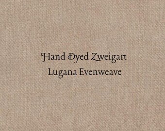Gingerbread Lugana Evenweave (LG-99) Hand Dyed Zweigart Cross Stitch Fabric