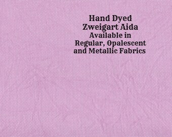 Violet Craze Aida (Z-DDA-86) Hand Dyed Zweigart Cross Stitch Fabric from Vintage NeedleArts ~ available in regular, opalescent and metallic