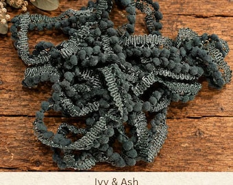 Ivy & Ash Hand Dyed Mini Pom Pom Trim (MPP-122) ~ 2 continuous yards per package