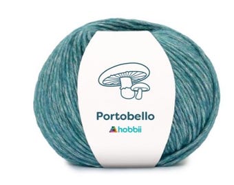 Portobello Yarn (Teal) ~ beautiful variegated yarn in a cotton/acrylic/wool blend worsted weight made in Italy multiple colors