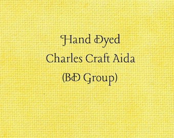 Tweety Bird Yellow Aida (CC-BDA-55) ~ Hand Dyed Charles Craft Cross Stitch Fabric