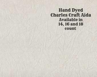 Stone Aida (CC-DDA-36) ~ Hand Dyed DMC/Charles Craft Cross Stitch Fabric from Vintage NeedleArts