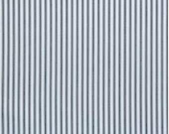 White & Black Striped Ticking Calico Fabric from Brother Sister Design Studio ~ 100% cotton for sewing and quilting