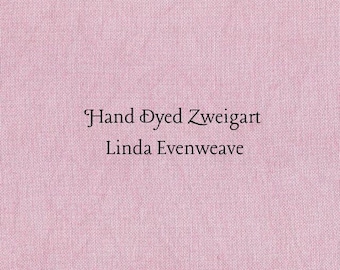 Tea Rose Linda Evenweave (LND-65) Hand Dyed Zweigart Cross Stitch Fabric