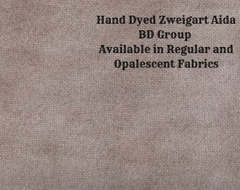 Milk Chocolate Aida (Z-BDA-73) Hand Dyed Zweigart Cross Stitch Fabric