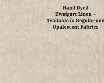 Mocha Linen (LN-72) ~ Hand Dyed Zweigart Cross Stitch Fabric from Vintage NeedleArts - available in regular and opalescent linen