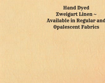 Tangerine Linen (LN-53) ~ Hand Dyed Zweigart Cross Stitch Fabric from Vintage NeedleArts - available in regular and opalescent linen