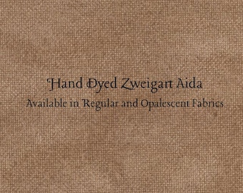 Gingerbread Aida (Z-BDA-99) Hand Dyed Zweigart Cross Stitch Fabric