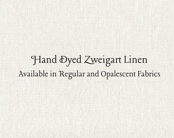 White Chocolate Mocha Linen (LN-66) ~ Hand Dyed Zweigart Cross Stitch Fabric