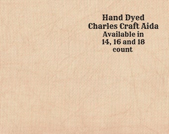 Cinnamon Aida (CC-DDA-42) ~ Hand Dyed DMC/Charles Craft Cross Stitch Fabric from Vintage NeedleArts