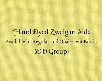 Curry Aida (Z-DDA-105) Hand Dyed Zweigart Cross Stitch Fabric