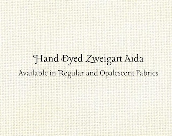 Vanilla Aida (Z-BDA-90) Hand Dyed Zweigart Cross Stitch Fabric