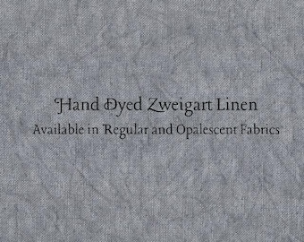 Pewter Linen (LN-120) ~ Hand Dyed Zweigart Cross Stitch Fabric