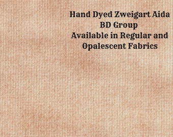 Cinnamon Aida (Z-BDA-42) Hand Dyed Zweigart Cross Stitch Fabric