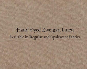 Milk Chocolate Linen (LN-73) ~ Hand Dyed Zweigart Cross Stitch Fabric