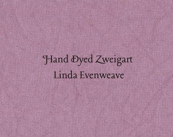 Mulberry Linda Evenweave (LND-80) Hand Dyed Zweigart Cross Stitch Fabric