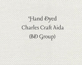 White Chocolate Mocha Aida (CC-BDA-66) ~ Hand Dyed Charles Craft Cross Stitch Fabric