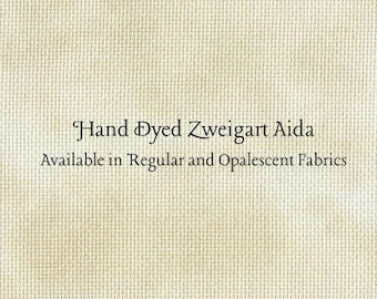 Irish Cream Aida (Z-BDA-19) Hand Dyed Zweigart Cross Stitch Fabric