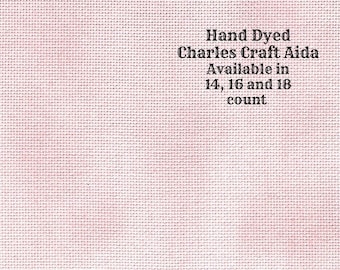 Angel Aida (CC-BDA-45) ~ Hand Dyed DMC/Charles Craft Cross Stitch Fabric from Vintage NeedleArts
