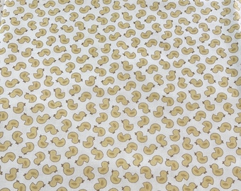 HALF YARD ~ Benartex Yellow Ducks ~ 100% cotton sewing quilting fabric - nursery