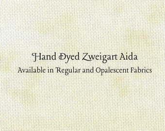Almond Butter Aida (Z-BDA-56) Hand Dyed Zweigart Cross Stitch Fabric