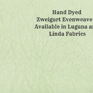 Sweet Grass Evenweave (LG/LND-12) Hand Dyed Zweigart Cross Stitch Fabric from Vintage NeedleArts ~ available in Lugana and Linda fabrics