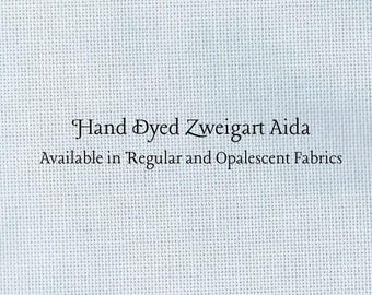 Misty Morning Aida (Z-BDA-70) Hand Dyed Zweigart Cross Stitch Fabric