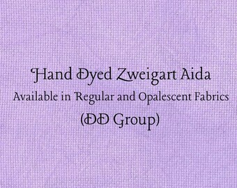 You're Turning Violet, Violet! Aida (Z-DDA-104) Hand Dyed Zweigart Cross Stitch Fabric