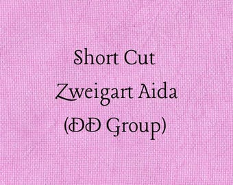 SHORT CUT - Berry-licious (DD) Hand Dyed Zweigart Aida Cross Stitch Fabric