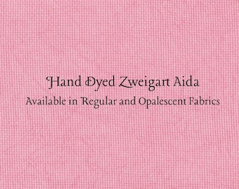 Watermelon Aida (Z-DDA-94) Hand Dyed Zweigart Cross Stitch Fabric