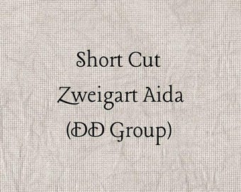 SHORT CUT - Driftwood (DD) Hand Dyed Zweigart Aida Cross Stitch Fabric