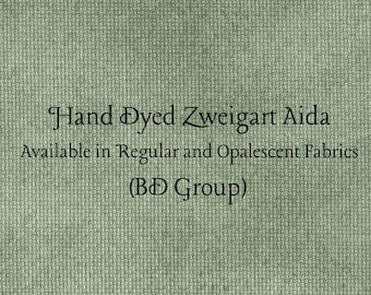 Sherwood Forest Aida (Z-BDA-24) Hand Dyed Zweigart Cross Stitch Fabric