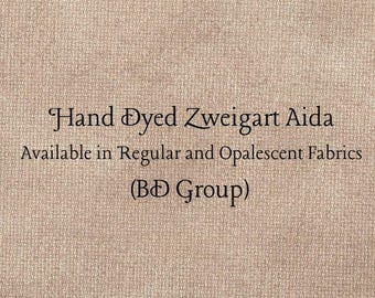 Mocha Aida (Z-BDA-72) Hand Dyed Zweigart Cross Stitch Fabric