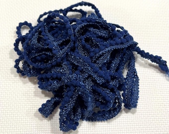 Midnight Mini Pom Pom Trim (MPP-MAYS) by Vintage NeedleArts ~ 2 continuous yards