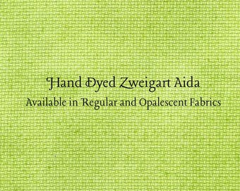Gremlin Aida (Z-BDA-27) Hand Dyed Zweigart Cross Stitch Fabric